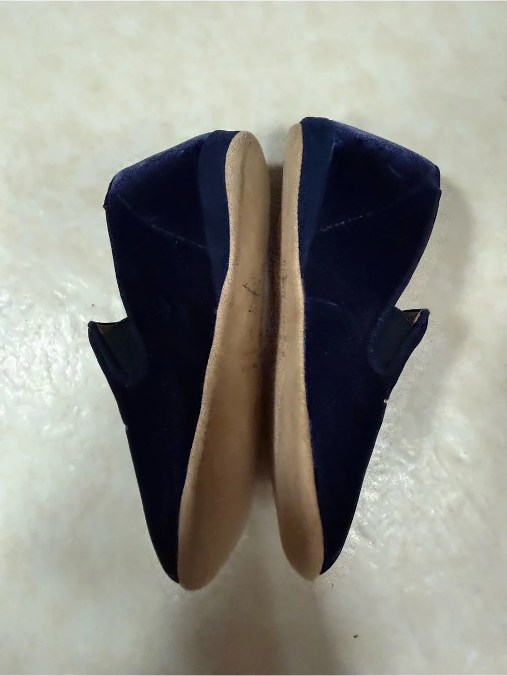 Charlotte Olympia Incy Wincy Blue Velvet Suede sole shoes size 26